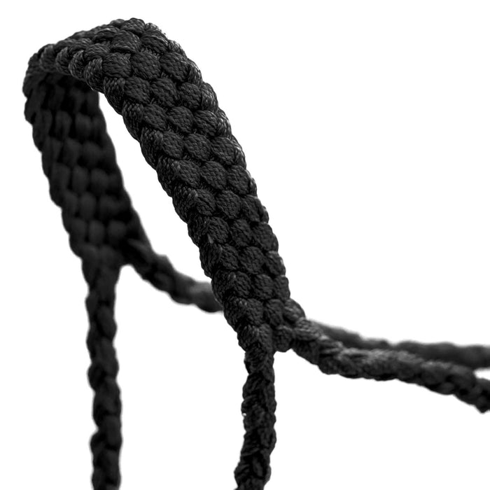 Jeffers Braided Mule Tape Halter with 10' Lead for Horses - JEF11B - Black - Full - 12