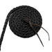 Jeffers Braided Mule Tape Halter with 10' Lead for Horses - JEF11B - Black - Full - 13