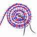Jeffers Braided Mule Tape Halter with 10' Lead for Horses - JEF11R - Red, White & Blue - Full - 41