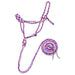 Jeffers Braided Mule Tape Halter with 10' Lead for Horses - JEF11R - Red, White & Blue - Full - 39