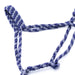 Jeffers Braided Mule Tape Halter with 10' Lead for Horses - JEF11S - Navy & Grey - Full - 45