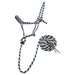Jeffers Braided Mule Tape Halter with 10' Lead for Horses - JEF11T - Hunter Green & Tan - Full - 42