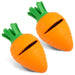 Jeffers Carrot Natural Rubber Treat Dispensing Dental Dog Chew Toy with Slit - I7QR-2 - Multi - Medium - 2 - 13