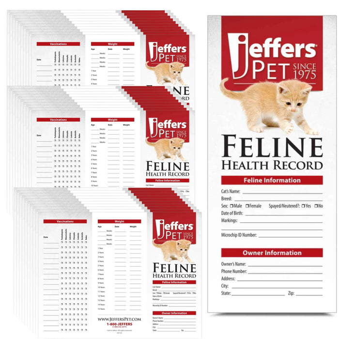 Jeffers Cat Health Records - JVC2-50 - 50 - 10