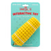 Jeffers Corn Cob Natural Rubber Stuffable Treat Dispenser Dog Dental Chew Toy - I7QW - Yellow - Medium - 1 - 7
