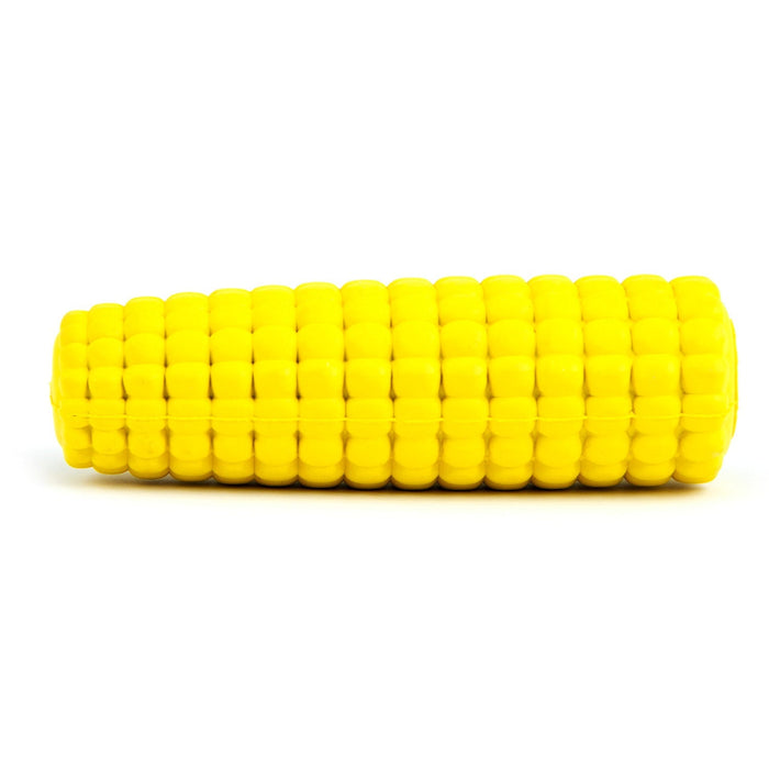 Jeffers Corn Cob Natural Rubber Treat Dispensing Dog Chew Toy with Dental Benefits - I7QC - Yellow - Medium - 1 - 8