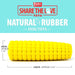 Jeffers Corn Cob Natural Rubber Treat Dispensing Dog Chew Toy with Dental Benefits - I7QC - Yellow - Medium - 1 - 3