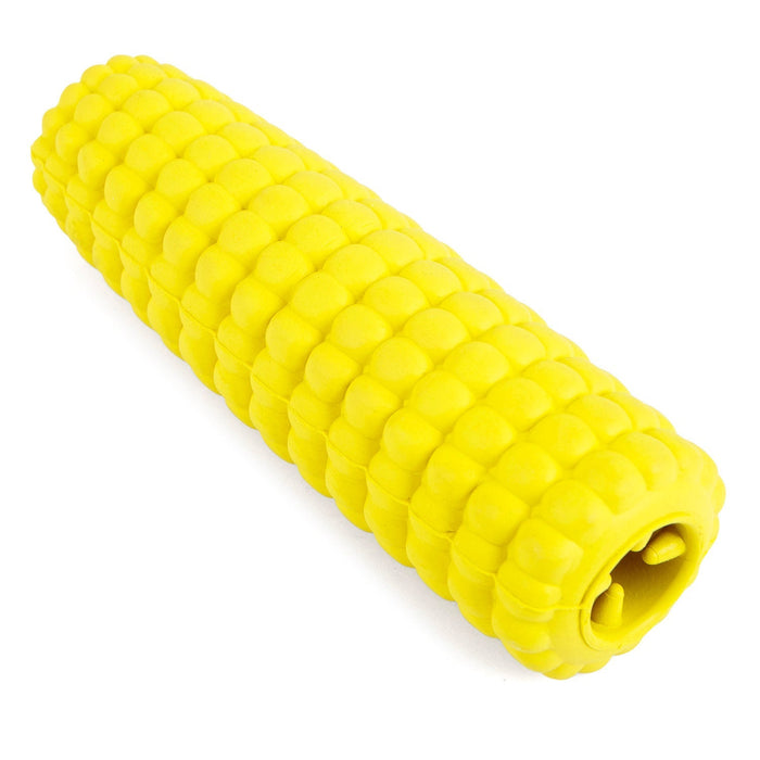 Jeffers Corn Cob Natural Rubber Treat Dispensing Dog Chew Toy with Dental Benefits - I7QC - Yellow - Medium - 1 - 7