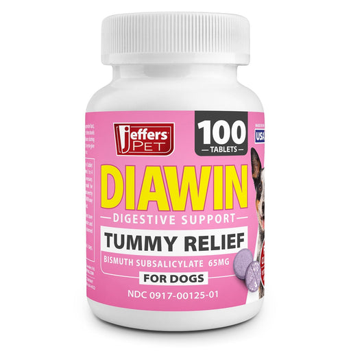 Jeffers Diawin Digestive Support for Dogs – Bismuth Tummy Relief for Diarrhea - JEFBB3 - 100 Tablets - 2