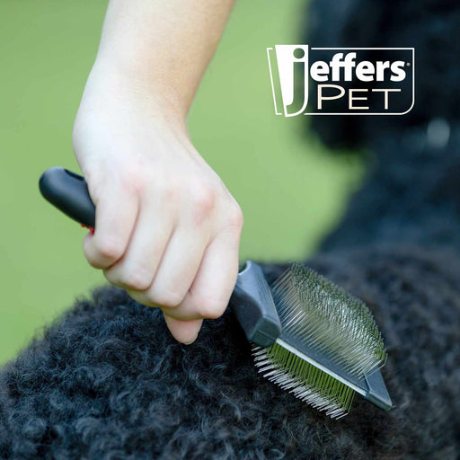 Jeffers Double - Sided Flex Head Pet Grooming Slicker Brush - UWDC - Large - Firm/Extra Firm - 3
