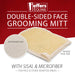 Jeffers Double - Sided Sisal/Microfiber Face Grooming Mitt for Horses - IA2A - 3