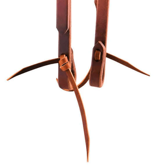 Jeffers "Dr. J" Harness Leather Amish Sliding Ear Headstall with Stainless Steel Hardware - MI1AA - 5