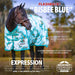 Jeffers Expression 1200 Denier Standard Neck Turnout Horse Blanket, 240 Gram - JEF2SR - Bisbee Blue - 66" - 11