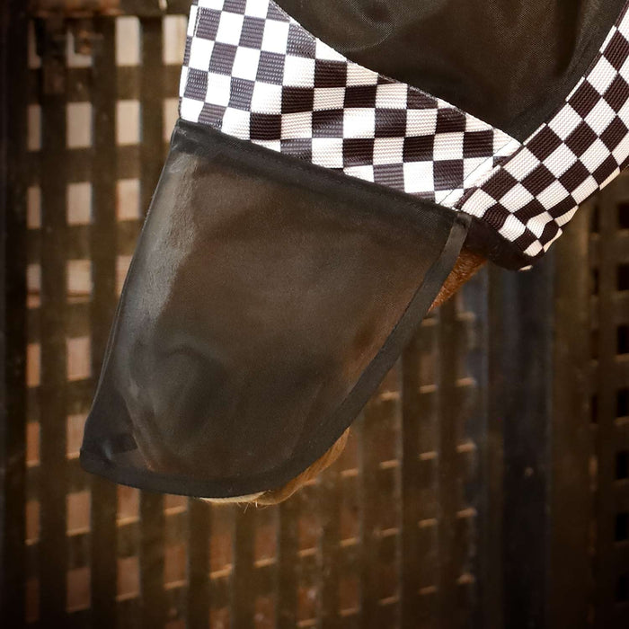 Jeffers Expression Deluxe Mesh Horse Fly Mask with Ears and Nose - JEF2QS - Skater Cowgirl - Cob - 3