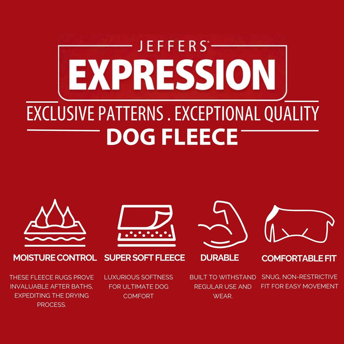 Jeffers Expression Moisture - Wicking Fleece Dog Coat - JEF2JD - Skater Pup - 16" - 4
