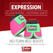 Jeffers Expression Neon No - Turn Bell Boots for Horses - JEF2M4 - Pink/Lime - Medium - 2 ct - 4