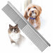Jeffers Flat Back Pet Grooming Combs - UWCC - 7.5"L - 1" teeth - 9