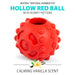 Jeffers Hollow Red Knobby Ball Natural Rubber Dental Treat Dispensing Dog Chew Toy - I7Q1 - Red - Medium - 1 - 2