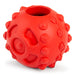 Jeffers Hollow Red Knobby Ball Natural Rubber Dental Treat Dispensing Dog Chew Toy - I7Q1 - Red - Medium - 1 - 8