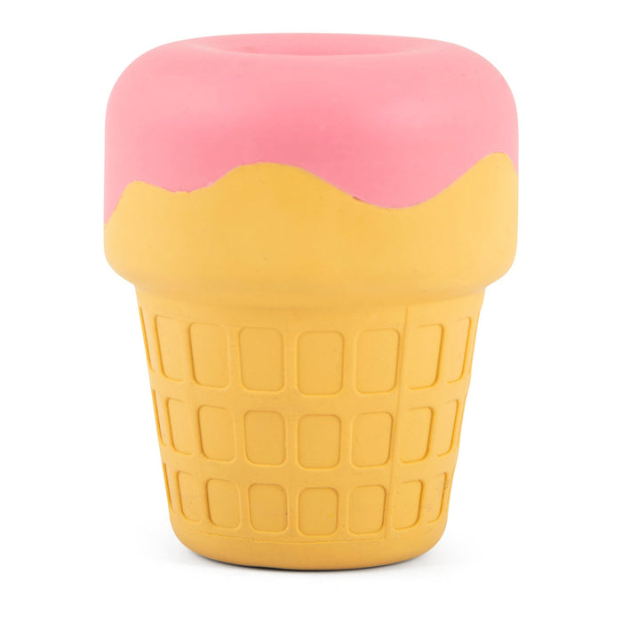 Jeffers Ice Cream Cone Natural Rubber Stuffable Treat Dispensing Dental Dog Chew Toy - I7QQ - Multi - Small - 1 - 7