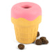 Jeffers Ice Cream Cone Natural Rubber Stuffable Treat Dispensing Dental Dog Chew Toy - I7QQ - Multi - Small - 1 - 10