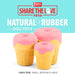 Jeffers Ice Cream Cone Natural Rubber Stuffable Treat Dispensing Dental Dog Chew Toy - I7QQ - Multi - Small - 1 - 4