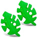 Jeffers Leaf Shaped Natural Rubber Dog Chew Toy with Dental Benefits and Vanilla Scent for Medium Chewers - I7Q6-2 - Green - Medium - 2 - 12