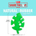 Jeffers Leaf Shaped Natural Rubber Dog Chew Toy with Dental Benefits and Vanilla Scent for Medium Chewers - I7Q6 - Green - Medium - 1 - 3