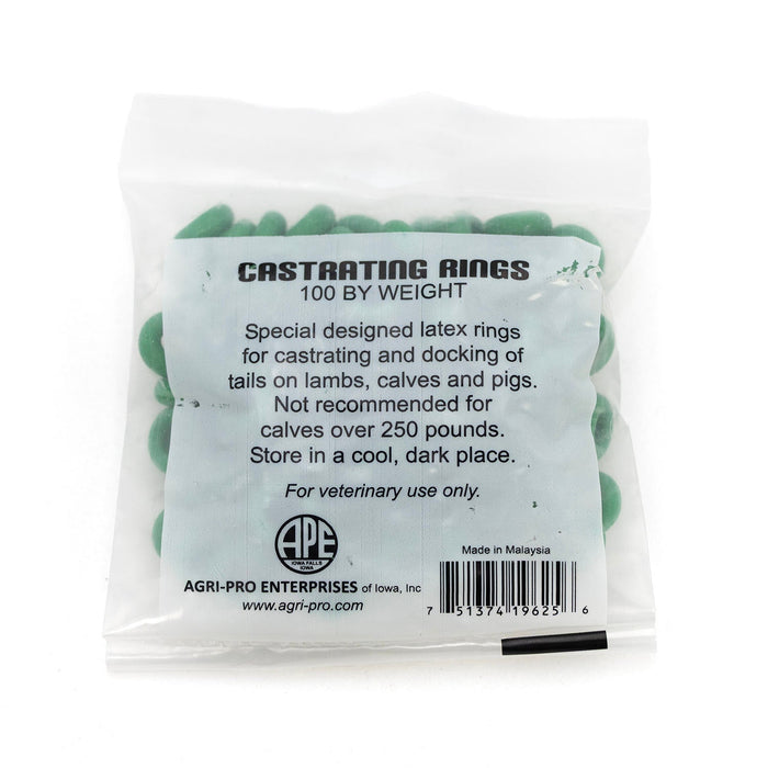 Castrator Rings 100 Jeffers Castration Bands, pkg of 100 — Lambert Vet Supplies