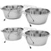 Jeffers Low Profile Stainless Steel Double Diner Pet Bowls - G3D1-2PK - 16 oz - 2 Pairs - 6
