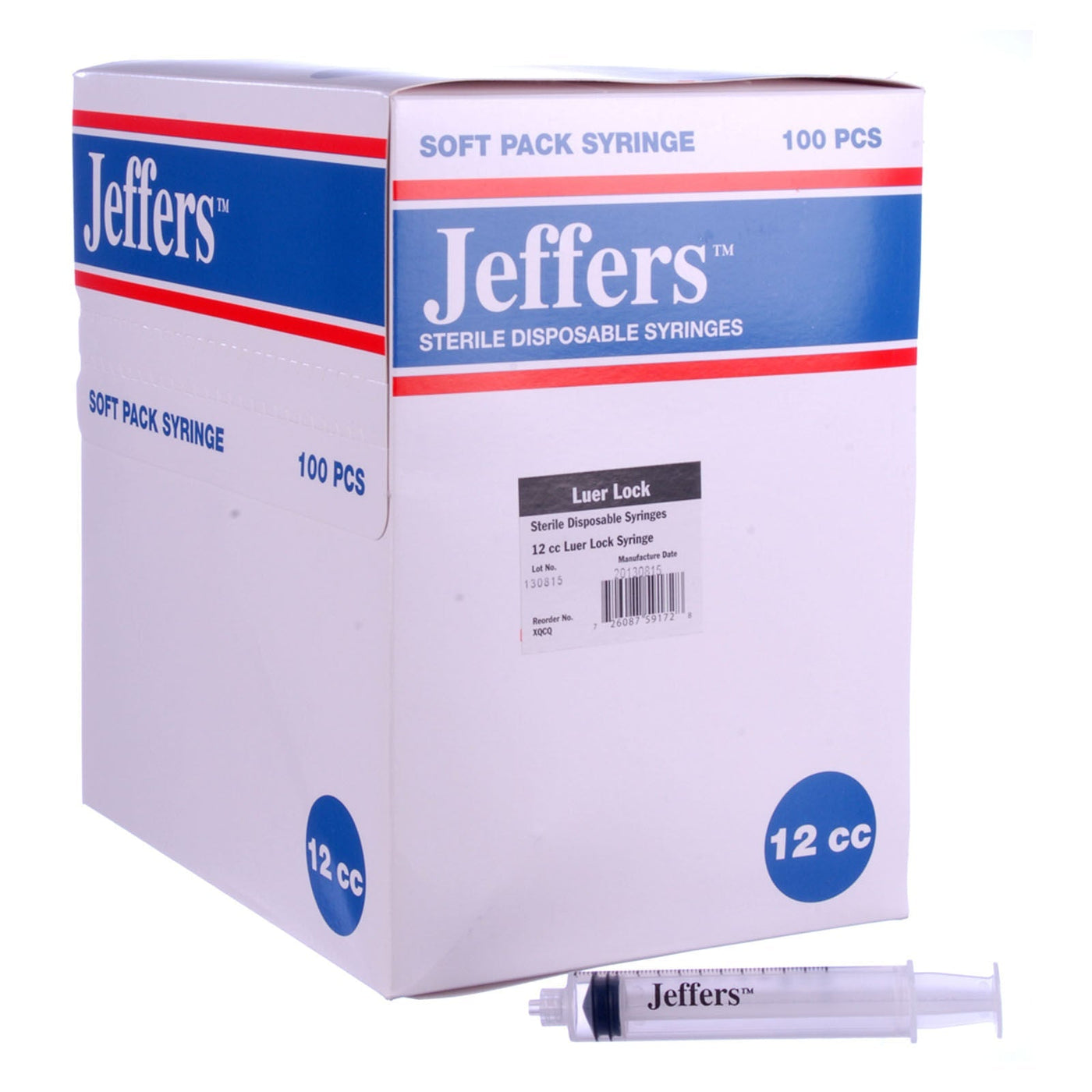 Jeffers Luer Lock Syringes | Veterinary Syringes in Boxes of 100 ...