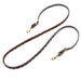 Jeffers LuxeLeather Heavy Oiled Laced Barrel Rein for Horses - JEF13H - Heavy Oiled - 3/4" x 7.5' - 1 - 6