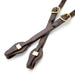Jeffers LuxeLeather Heavy Oiled Sliding Ear Headstall with Quick Change Bit Ends for Horses - JEF13V - Heavy Oiled - Full - 1 - 2
