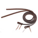 Jeffers LuxeLeather Heavy Oiled Split Reins with Weighted Ends for Horses - JEF13K - Heavy Oiled - 5/8" x 8' - 1 Pair - 7