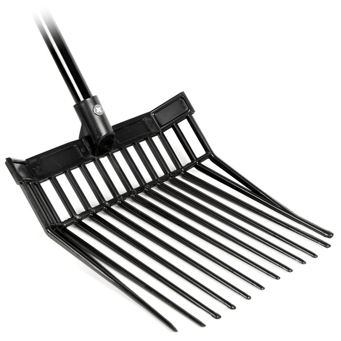 Jeffers Manure & Bedding Fork (& Replacement Heads) - IAE3 - Head with 48" Handle - Mini - 12 Tines - Each - 6