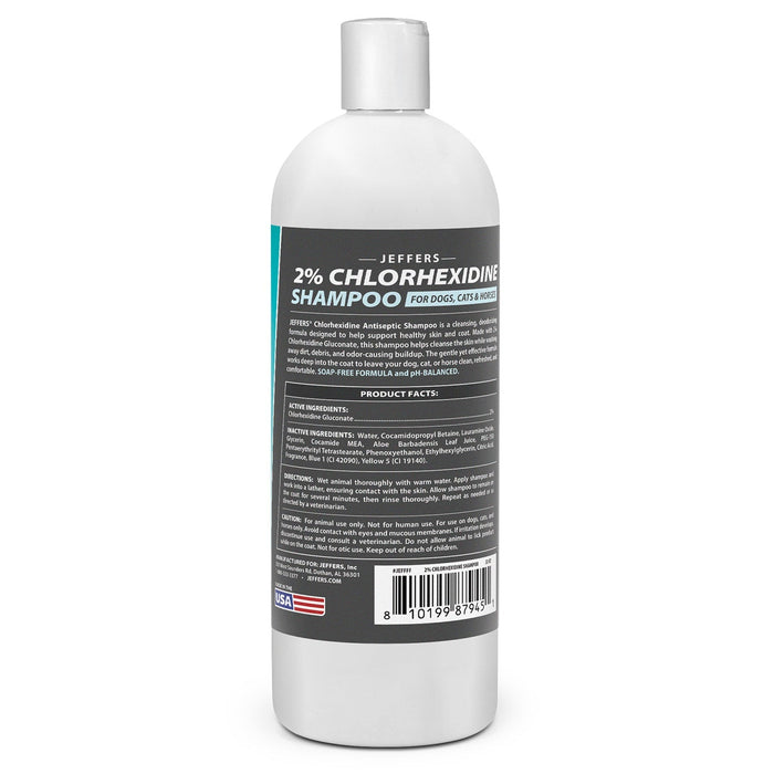 Jeffers Medicated 2% Chlorhexidine Shampoo for Dogs, Cats & Horses - JEFFFF - 32 oz - 1 - 13