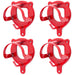 Jeffers Metal Horse Bridle Storage Bracket - IAH4-4 - Red - 4 - 20