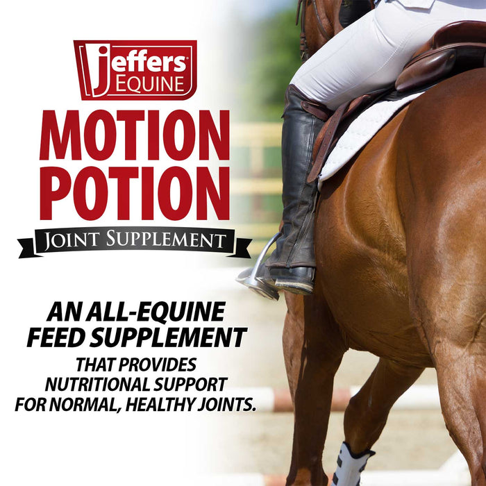 Jeffers Motion Potion Joint Supplement Pellets for Horses - JAXM8 - 3.1 lbs - Up to 48 servings - 3