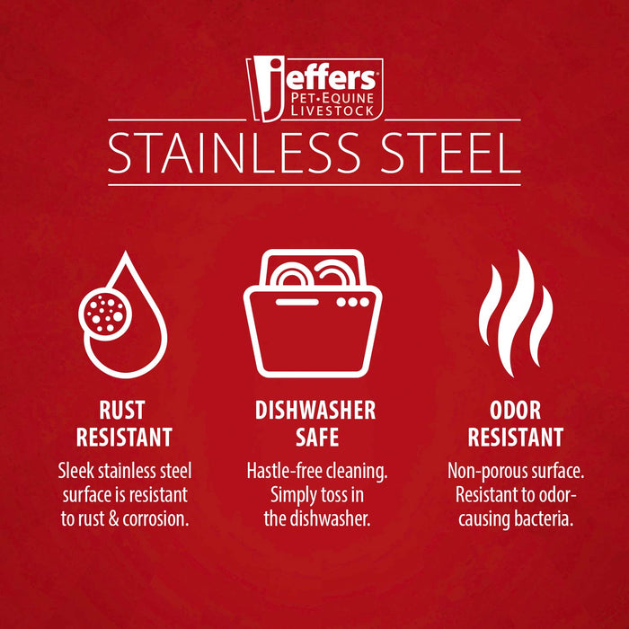 Jeffers Multi - Purpose Stainless Steel Pails with Handle - G3P4 - 2 quart - 3