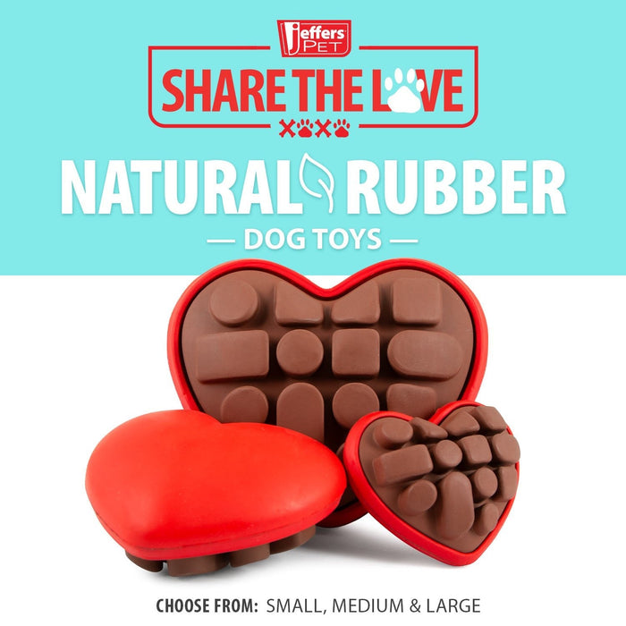 Jeffers Natural Rubber Box of Chocolates Dog Chew Toy for Medium - Chewers - I7Q7 - Multi - Small - 1 - 4