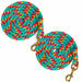 Jeffers Neon Poly Lead Rope with Bolt Snap, 8' - XQEB-2 - Turquoise - 2 - 21