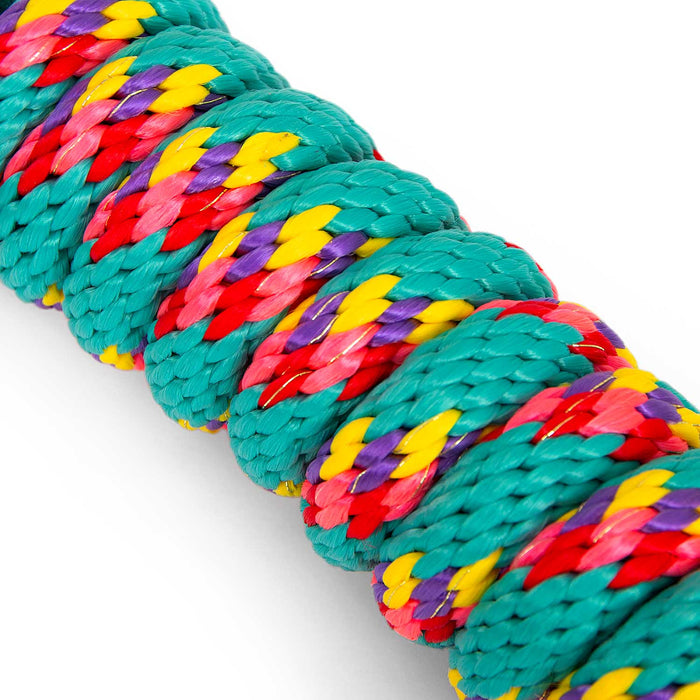 Jeffers Neon Poly Lead Rope with Bolt Snap, 8' - XQEB - Turquoise - 1 - 4