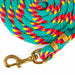 Jeffers Neon Poly Lead Rope with Bolt Snap, 8' - XQEB - Turquoise - 1 - 5