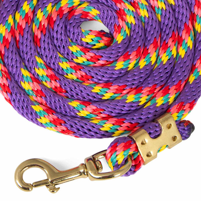 Jeffers Neon Poly Lead Rope with Bolt Snap, 8' - XQEC - Purple - 1 - 9