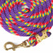 Jeffers Neon Poly Lead Rope with Bolt Snap, 8' - XQEC - Purple - 1 - 9