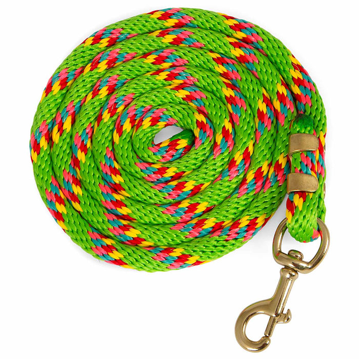 Jeffers Neon Poly Lead Rope with Bolt Snap, 8' - XQEE - Light Green - 1 - 14