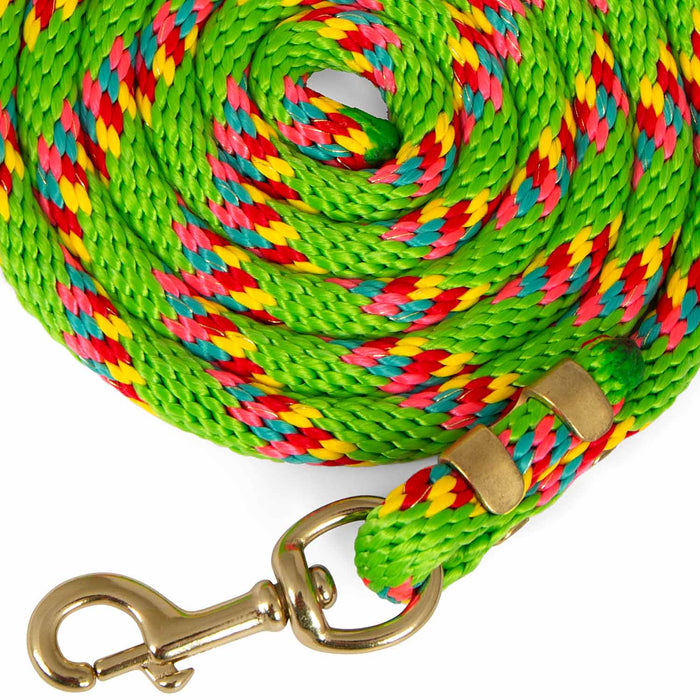 Jeffers Neon Poly Lead Rope with Bolt Snap, 8' - XQEE - Light Green - 1 - 17