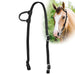 Jeffers Nylon One - Ear Western Horse Headstall - SSNE - Black - 11