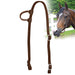 Jeffers Nylon One - Ear Western Horse Headstall - SSNG - Brown - 21