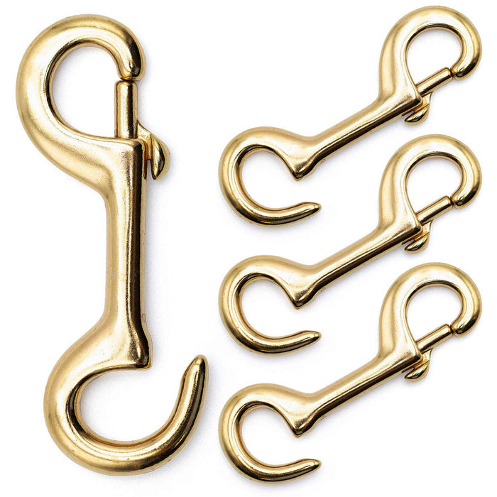 Jeffers Open Eye Snap - IAN3-4 - Brass - 4.75" L - 4 pk - 18